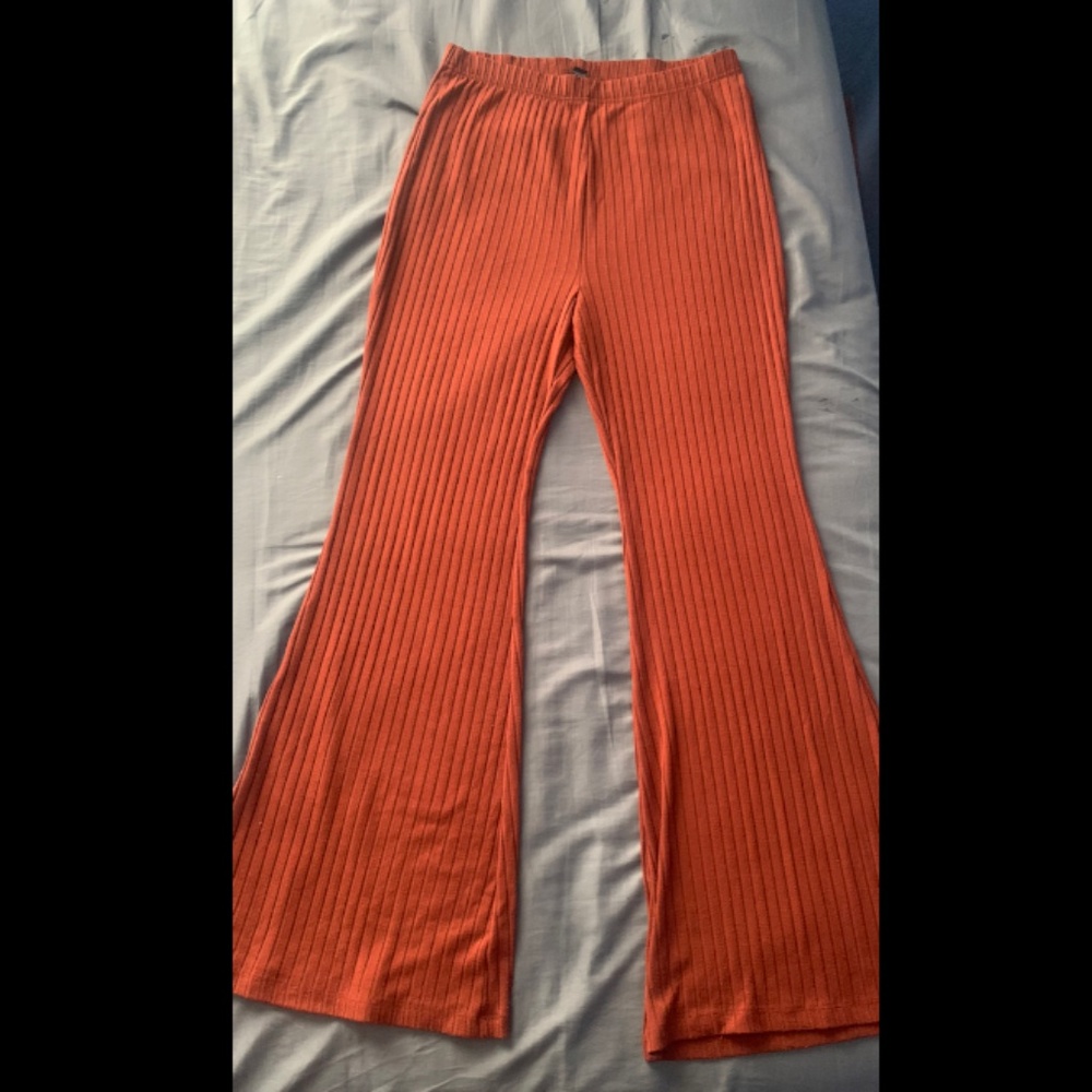 Burnt Orange Flared Pants